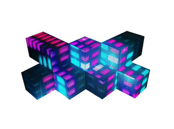 酒吧LED魔方异形屏